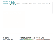 Tablet Screenshot of jugendhilfe-koeln.de